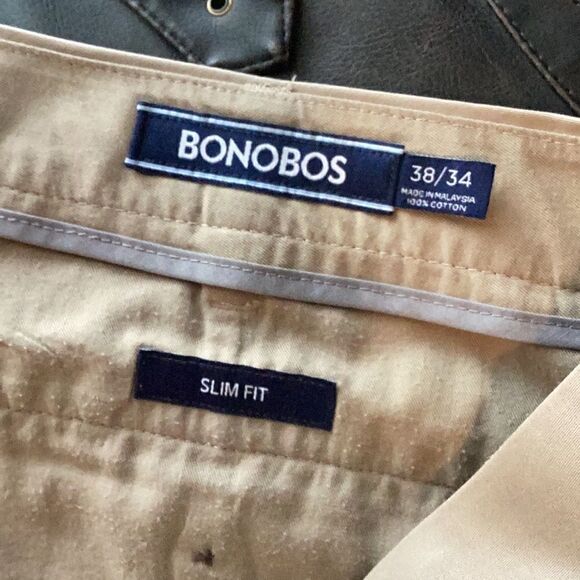 Bonobos Slim Fit Khaki Pants 38/34 - Picture 6 of 8